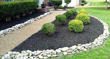 14 best ideas to improve your outdoor garden space-Garden decoration with stones