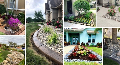 27 Amazing Front Yard River Rock Landscaping Ideas To Wow Your Neighbors